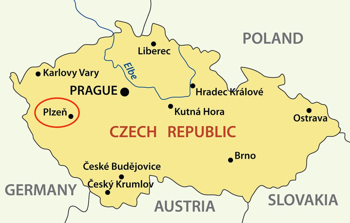 Pilsen, Tschechische Republik-map