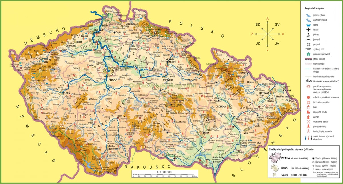 Karte Tschechische Republik