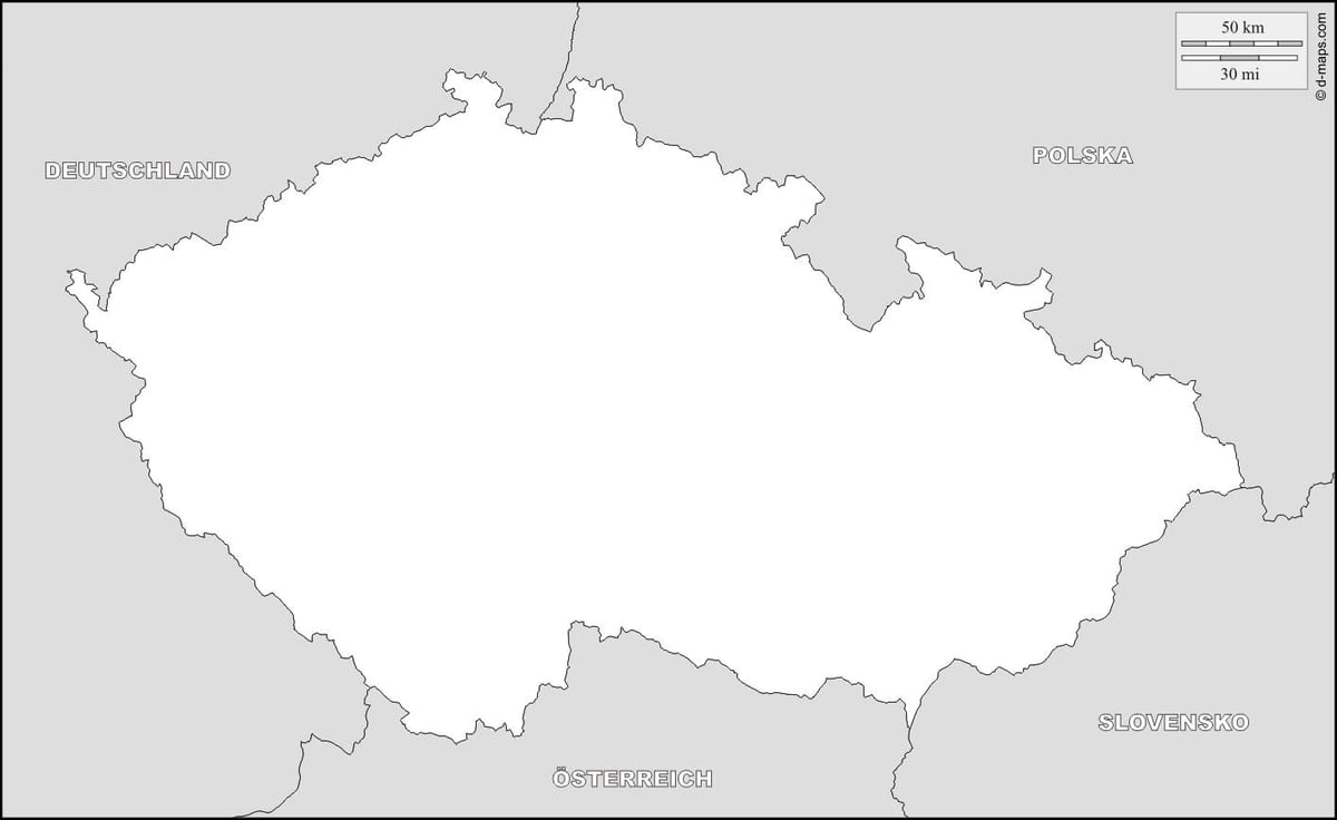 Tschechien übersichtskarte