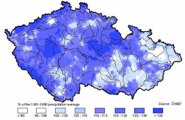 Tschechien Regen anzeigen
