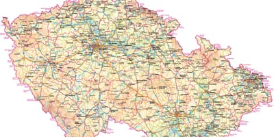 Karte von CZ