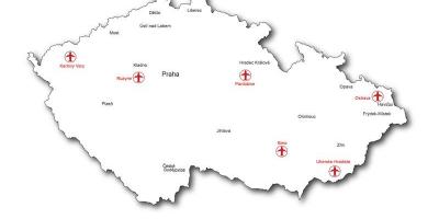 Tschechien Flughäfen Karte anzeigen