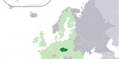 Europa-Karte zeigt, Tschechische Republik