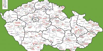 Tschechien Attraktion Karte