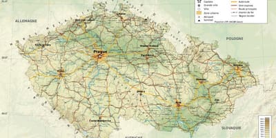 Tschechien Geographie Karte