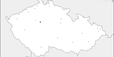 Tschechien leere Karte