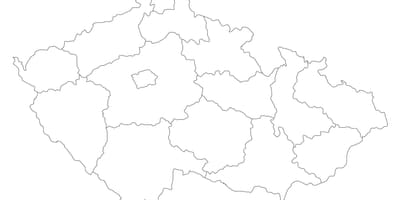 Tschechische Republik Vektor-Karte